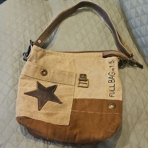 Stylish Brown and Tan Shoulder Bag